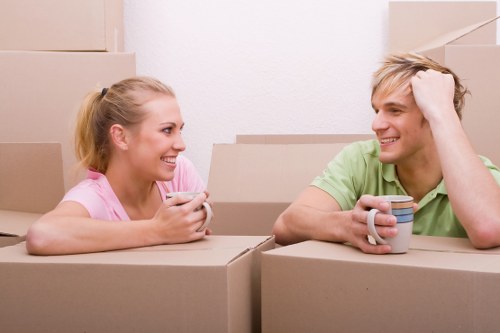 Packing boxes ready for a home move in Shepherds Bush