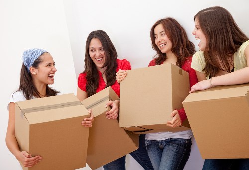 Protective wrapping and moving equipment prepared for furniture removals in Shepherds Bush