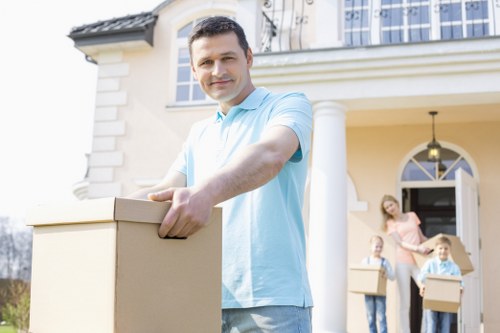 Professional removal van transport for household items in West London