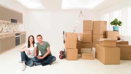 Local removal van prepared for a Shepherds Bush property move with tight access