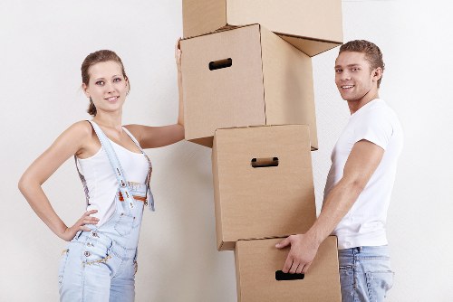 Commercial moving truck for office transport in Shepherds Bush