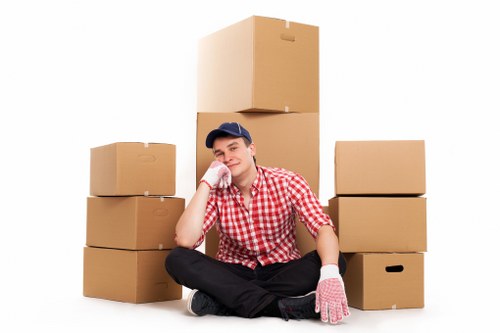 Furniture loading support for a West London move